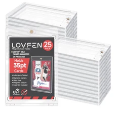 25/50/100/150 Pack One Touch Magnetic Card Holder Holds 35PT Cards