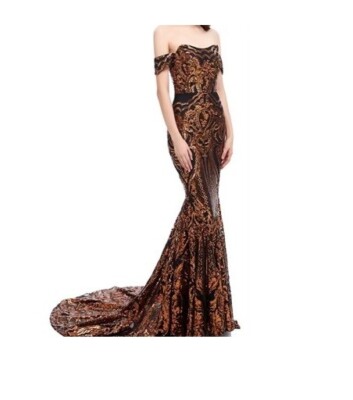 Mermaid Dress Bronze Size 12 (Preowned) | eBay