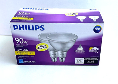 PHILLIPS LED 90W 2 BULB VALVE PACK INDOOR/OUTDOOR 900 BRIGHTNESS