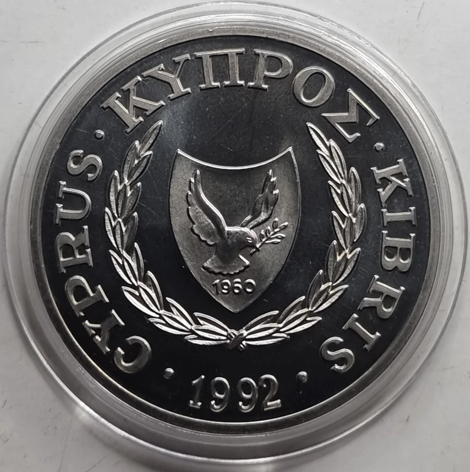 CYPRUS 1992 BU 1 POUND COIN OLYMPIC GAMES BARCELONA - Image 2 of 2