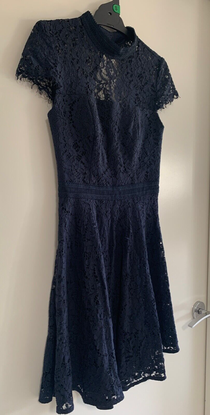 FOREVER NEW Myer Brand Dress Cocktail Formal Navy Blue Midnight Lace