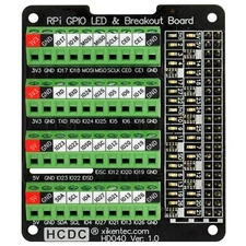 RPi GPIO Status LED & Terminal Block Breakout Board HAT for Raspberry Pi A+ 3...