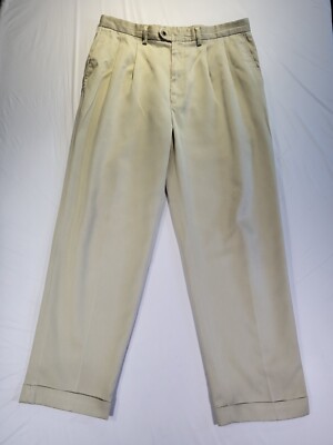 Vintage Callaway Golf Pants Mens 35 x 30 Pima Cotton Blend Chino Pro Spin