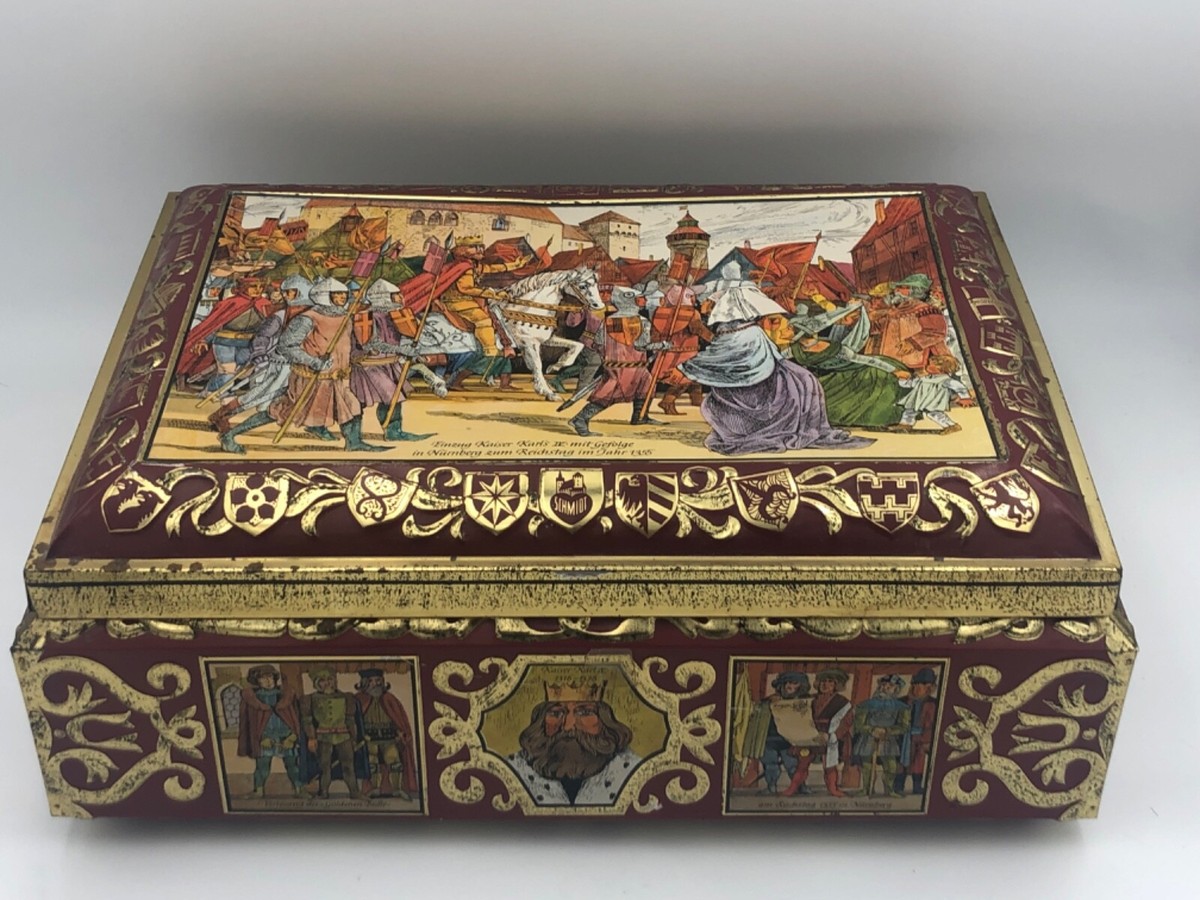 VINTAGE LEBKUCHENFABRIK E. OTTO SCHMIDT NÜRNBERG GERMAN TIN - 16