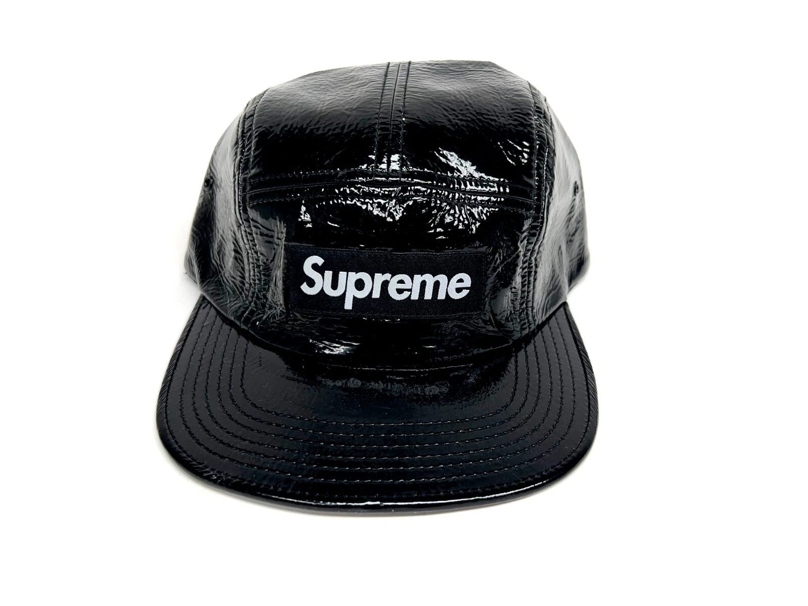 Casquette de camp Supreme Patent automne hiver 2014 jamais portée