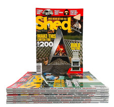 8x Shed Magazines Issues 76 - 82 2018 2019 Projects Ideas Advice Bundle Lot