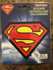 Superman Logo Peel Off Sticker DC Comics 4” X 3” New