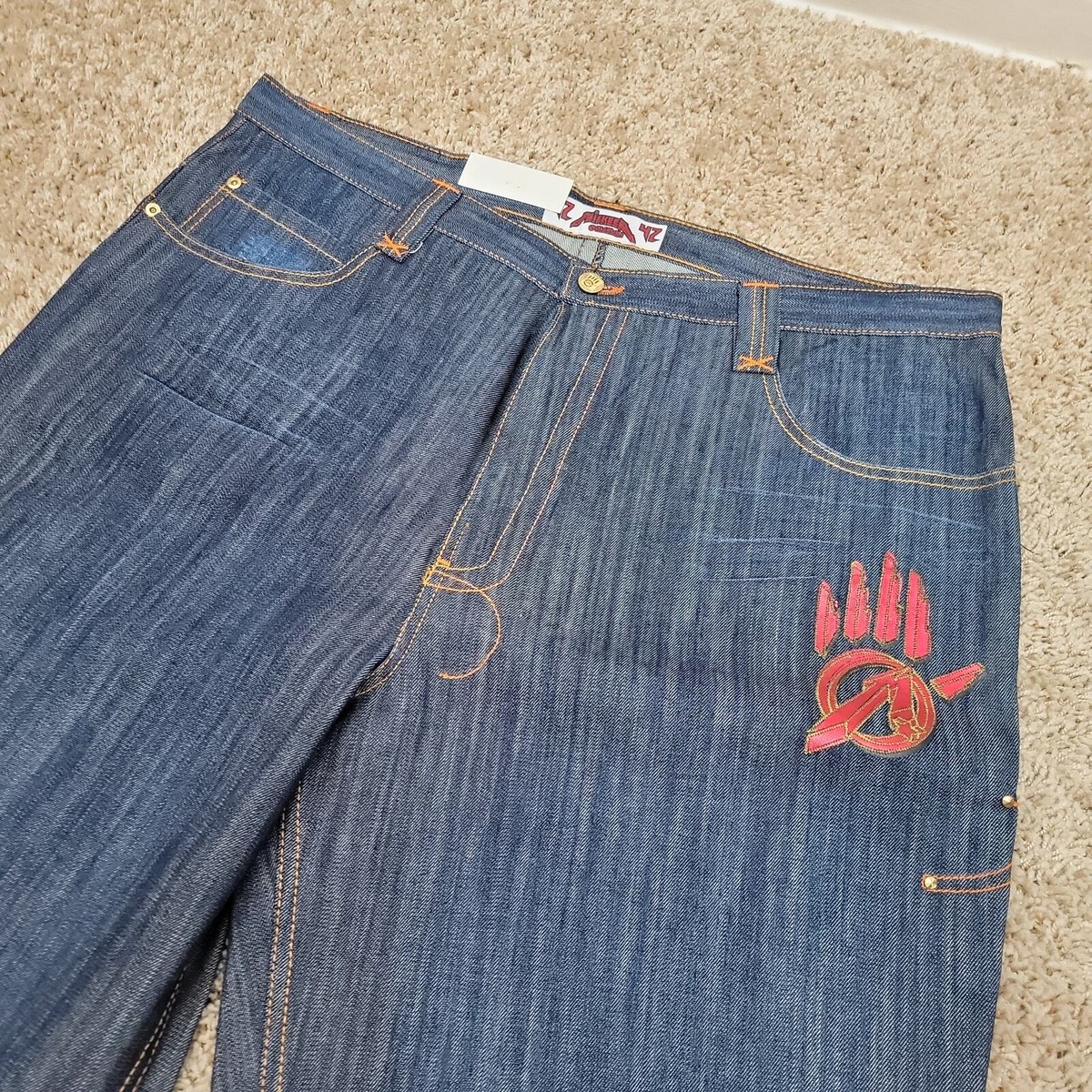 Deadstock NOS Vintage Miskeen Baggy Jeans 42x34 Rock Roll Deadstock NOS Vintage Miskeen Baggy Jeans 42x34 Rock Roll
