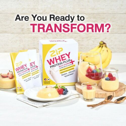 Whey Protein Plus Powder Odżywianie Koncentrat Premium Smakowe mleko bananowe - Zdjęcie 1 z 8