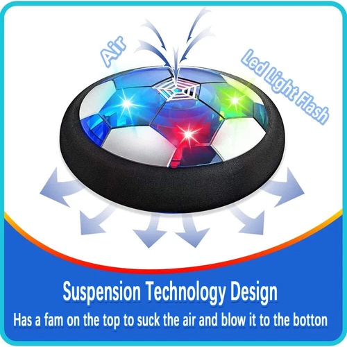 Hover Soccer Ball Set with 2 Goals USB Rechargeable LED Light Floating Ball Toys - Picture 10 of 14