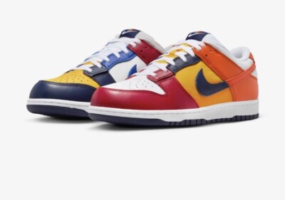 Nike Dunk Low Midnight Navy And Varsity Red Men's Size 11.5