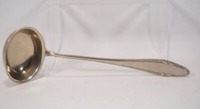 True Vintage Design Schöpfkelle Gowe Alpacca versilbert ca. 32,4 cm
