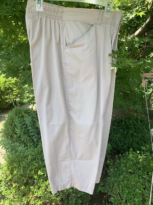 WHITE STAG Plus Stretch Chino Khaki Pants Womens Size 18W 18 W  cb15m3