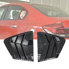 2Pcs For 2012-2015 Honda Civic Car Side Quarter Window Vent Louver Shutter Cover