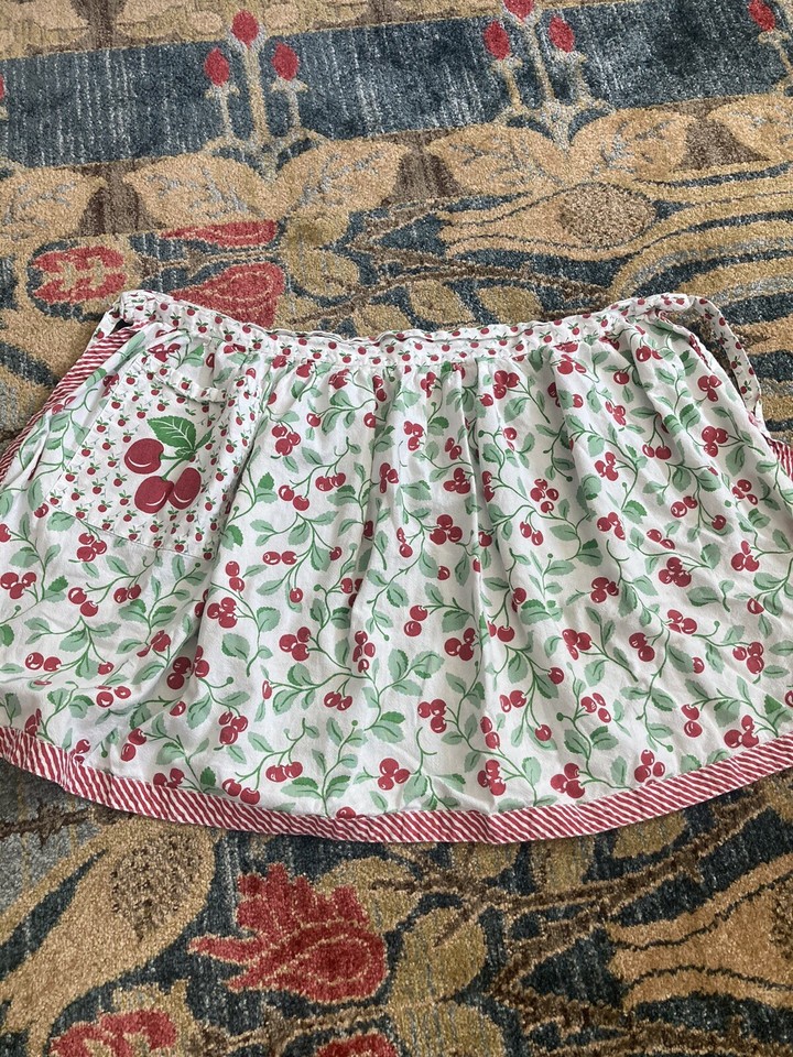 Vintage 1940s 50s Apron Lot Novelty Print Floral Vegetable Fruit Retro
