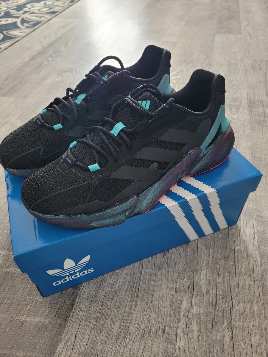 New Adidas X9000L4 Running Shoes Black Pulse Aqua Size 9 Men s