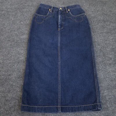 ROCCOBAROCCO Jeans Denim Midi Pencil Skirt Size 28 in Waist (25 in) mes. Flaw