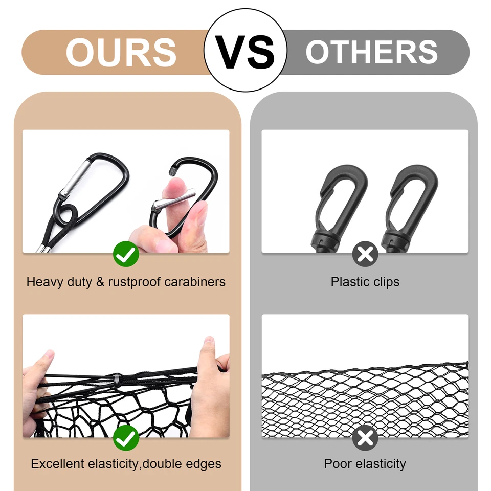 Red de carga estilo sobre maletero trasero para Chevrolet Tahoe / GMC Yukon 2015-2024 Foto 2 de 4