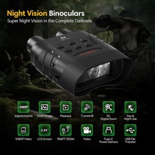 4K Night Vision Goggles Infrared Binoculars with TF card for Record Video Photo