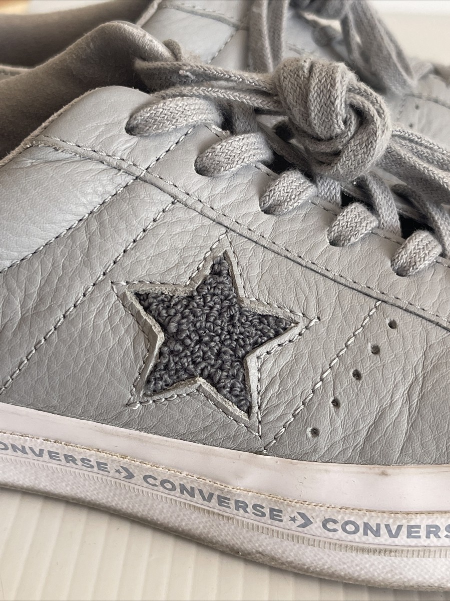 Converse One Star Low Leather Sneaker - 159723C - Wolf Grey/White