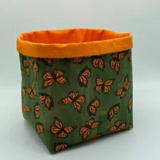 Spring Decor / Butterfly Decor / Storage and Organizer Bin / Butterfly Basket