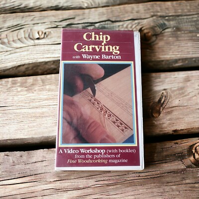 Chip Carving With Wayne Barton VHS Woodworking Video Workshop Vintage 1987