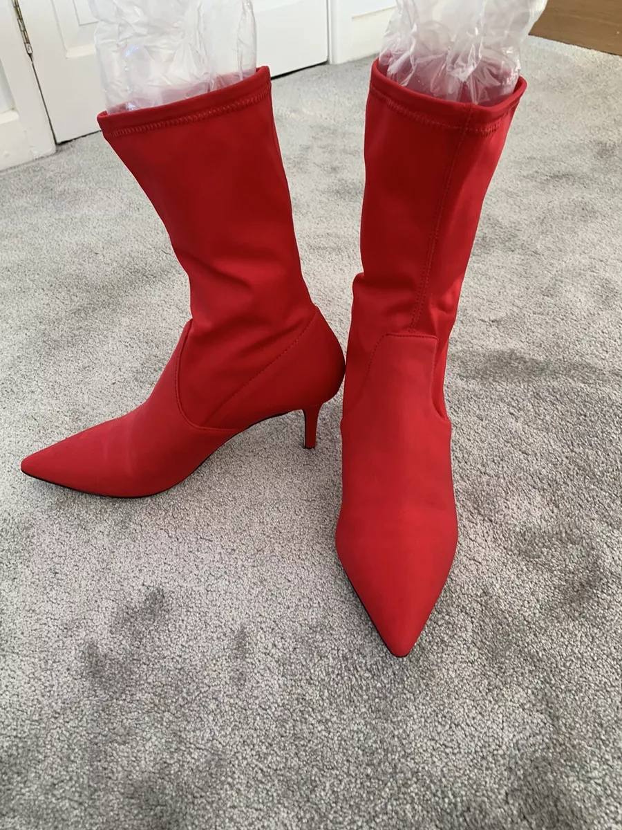 Red Sock Boot Size 5. Miss Selfridge