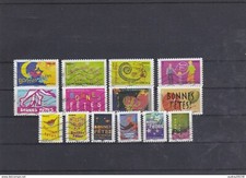 FRANCE 2008 BONNES FETES SERIE COMPLETE DE 14 TIMBRES OBLITERE