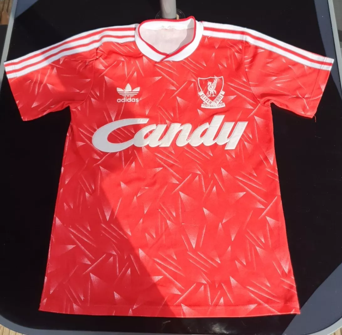 Liverpool FC Original Candy 1989 91 Full Official Home Kit