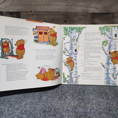 Disneyland Record Winnie the Pooh & the honey tree Vinyl VTG