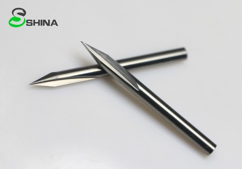 5x 1/8" 30 grados 0,1 mm Doble Flauta Ranura Recta Pegatina Grabado Router Broca - Imagen 5 de 9