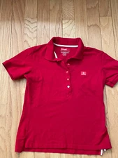 NWOT. Emirates Airlines Logo Men's LARGE Red Polo Shirts. Perfect shape.