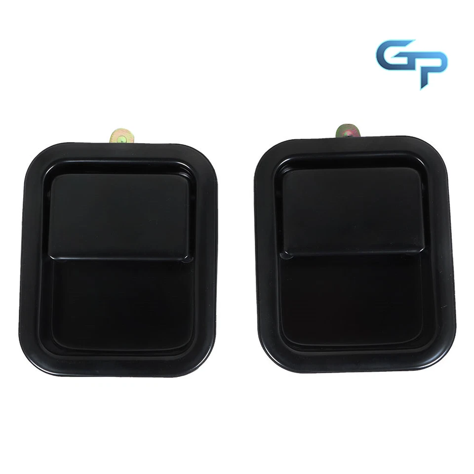 Par de manijas de puerta de metal exterior completamente negras para Jeep Wrangler YJ TJ 1991-2006 Foto 2 de 4