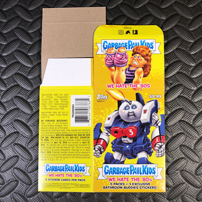 GARBAGE PAIL KIDS 2018 WE HATE THE 80s EMPTY BOX BLASTER [WITH $9.99 PRICE]