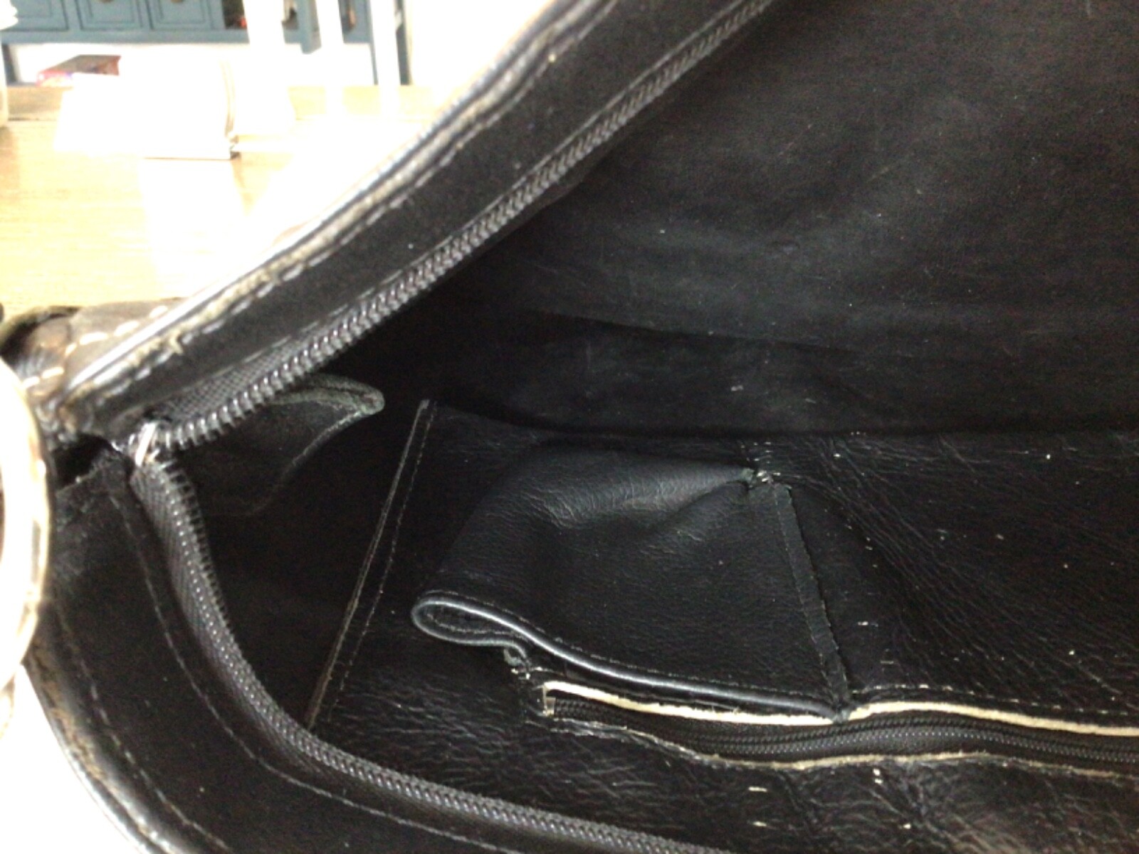 Authentic Vintage Harley Davidson Script Leather … - image 8