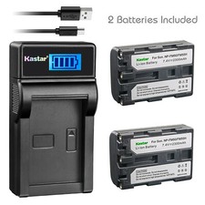 Kastar Camera Battery  Charge for Original Sony NP-FM50 Battery Pack M NP-FM55