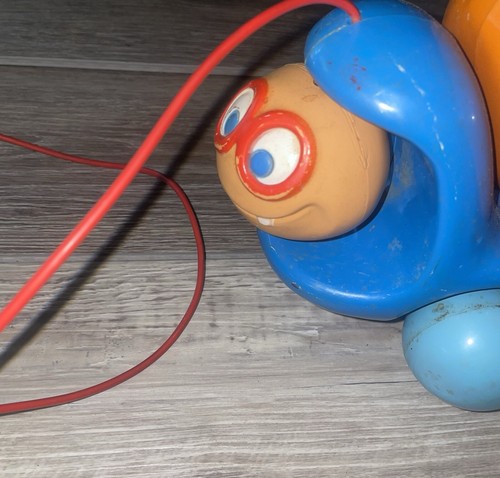 Vintage 1970’s Tonka Toddlers Pumpkin Car Pull Toy With Lid 70s - Picture 4 of 24