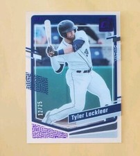 2023 Panini Clearly Donruss Purple /25 Tyler Locklear #6 SSP 