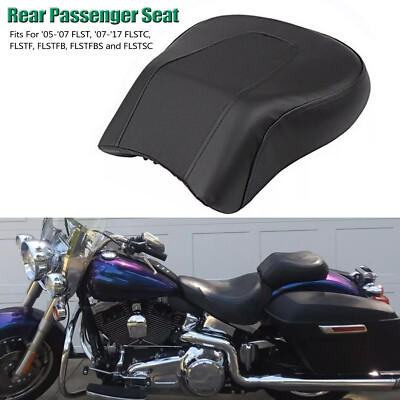 Motorcycle Rear Passenger Seat Pillion For Harley Fat Boy Lo