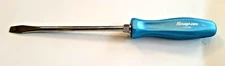 🔥 Snap-on Tools USA NEW Pearl Blue Hard Handle 3/8" Flat Head Screwdriver SDD8A