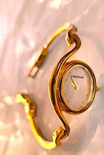 Montre vintage Fontenay, bracelet fantaisie couleur or, taille: 39/42