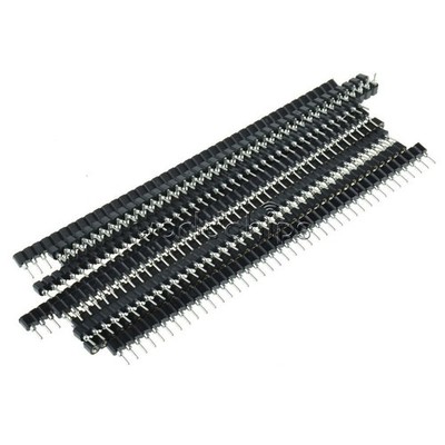 30Pcs PCB Panel Female IC Breakable 2.54mm 40pin Single Row Round Header Socket 