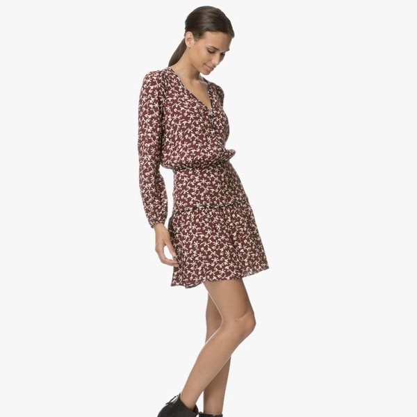 Women Ba&sh Dress Burgundy Viscose 38 / M / 46