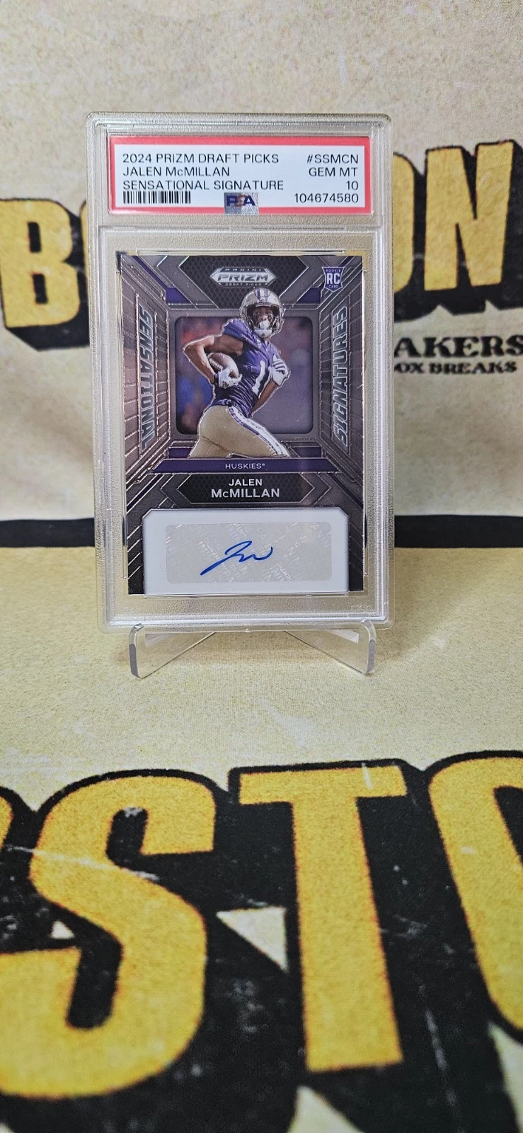 Jalen McMillan Panini Prizm Draft Picks Sensational Signatures #SSMCN Base