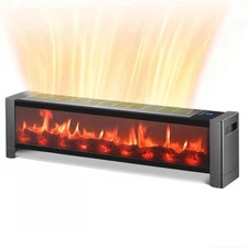 1500W Baseboard Heater, Electric Space Heaters with Adjustable Thermostat, To...