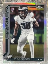 2025 Topps Chrome - Rookies Jihaad Campbell #366 Refractor (RC)