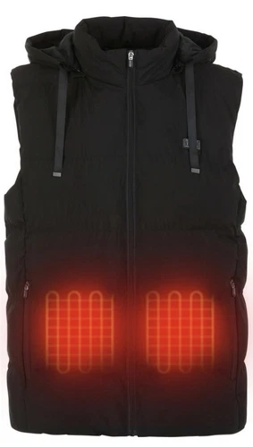 HELIOS PAFFUTO HEATED VEST – UNISEX - SIZE: XL- BLACK - Battery not included - product listing photo