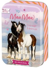 Mau-Mau Kartenspiel - Pferdefreunde in Metallbox
