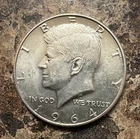 1964 Kennedy Half Dollar 50C Silver (0.9) Business Strike Philly KM#202