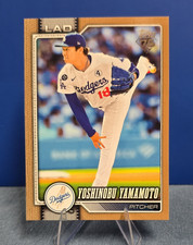 Topps 2024 Series 1 Yoshinobu Yamamoto Gold Serial Numbered #90 Dodgers